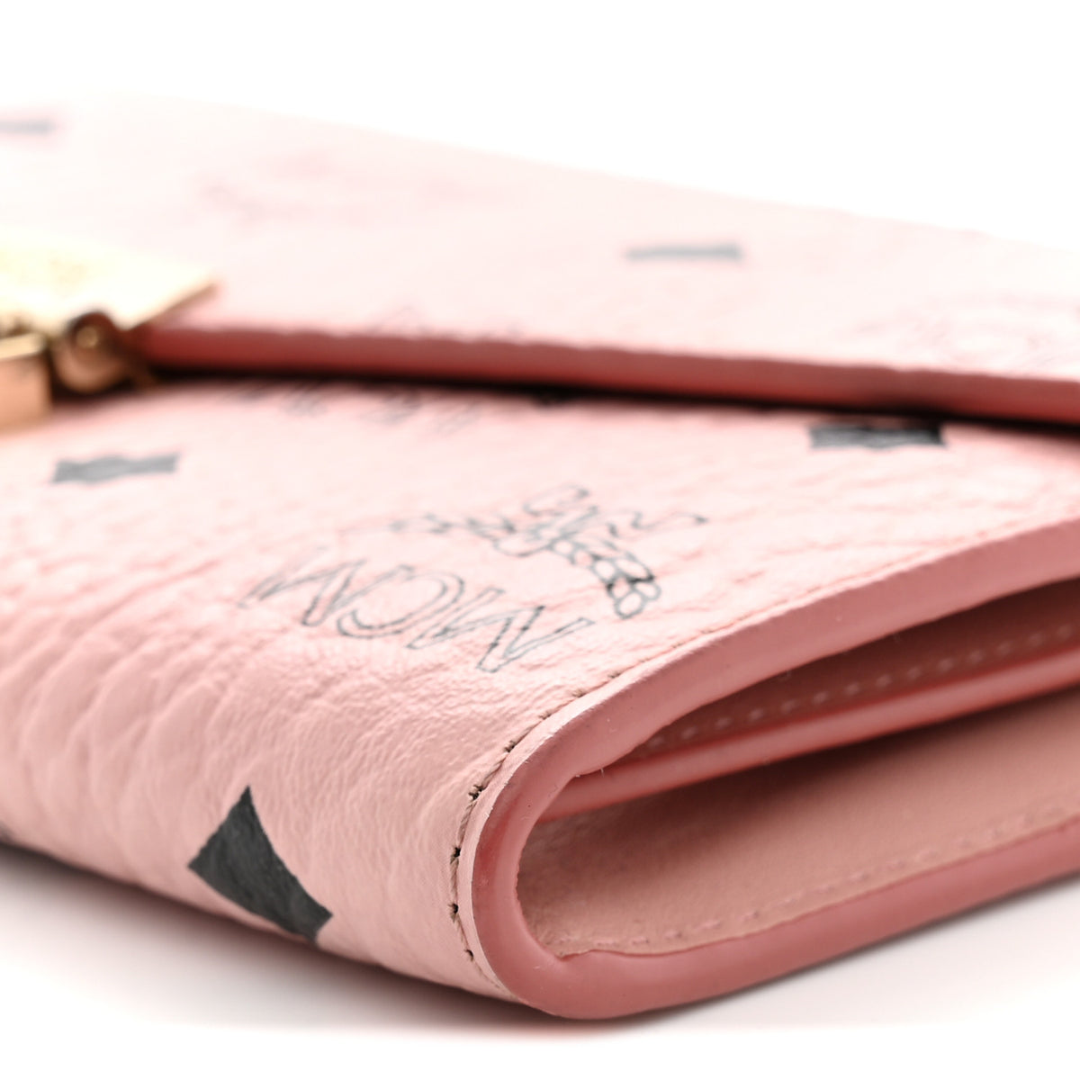 MCM Visetos Large Patricia Wallet On Chain Soft Pink 9 of 12