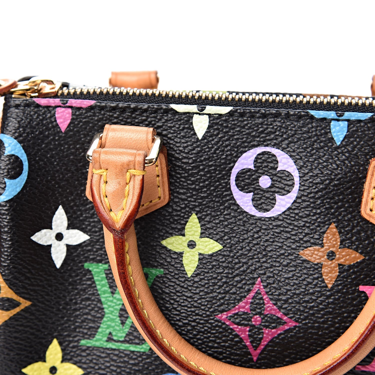 Louis Vuitton Monogram Multicolor Mini Sac HL Speedy Black 12 of 13