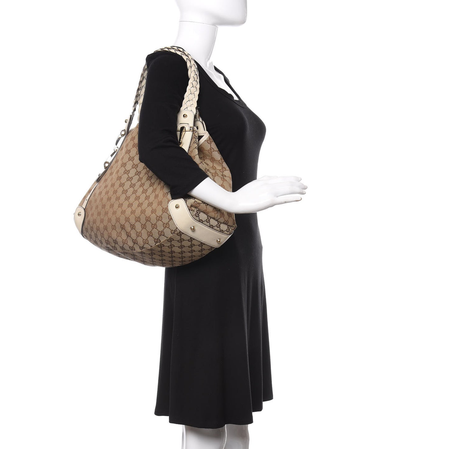 Monogram Medium Pelham Shoulder Bag Off White