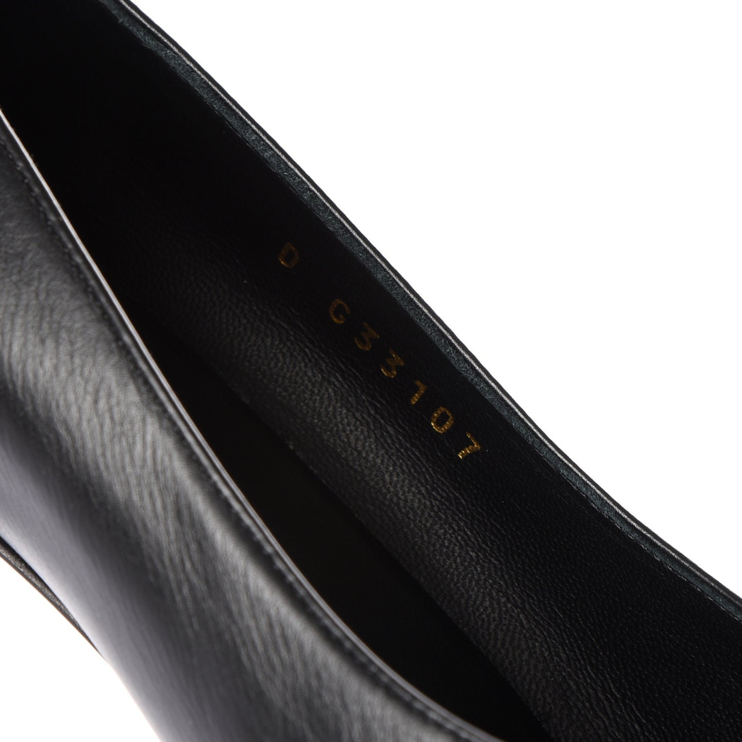 Iridescent Calfskin Grosgrain Cap Toe Pumps 41 Black