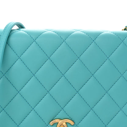 Chanel Calfskin Quilted Medium Everyday Chic Single Flap Turquoise 8 of 13