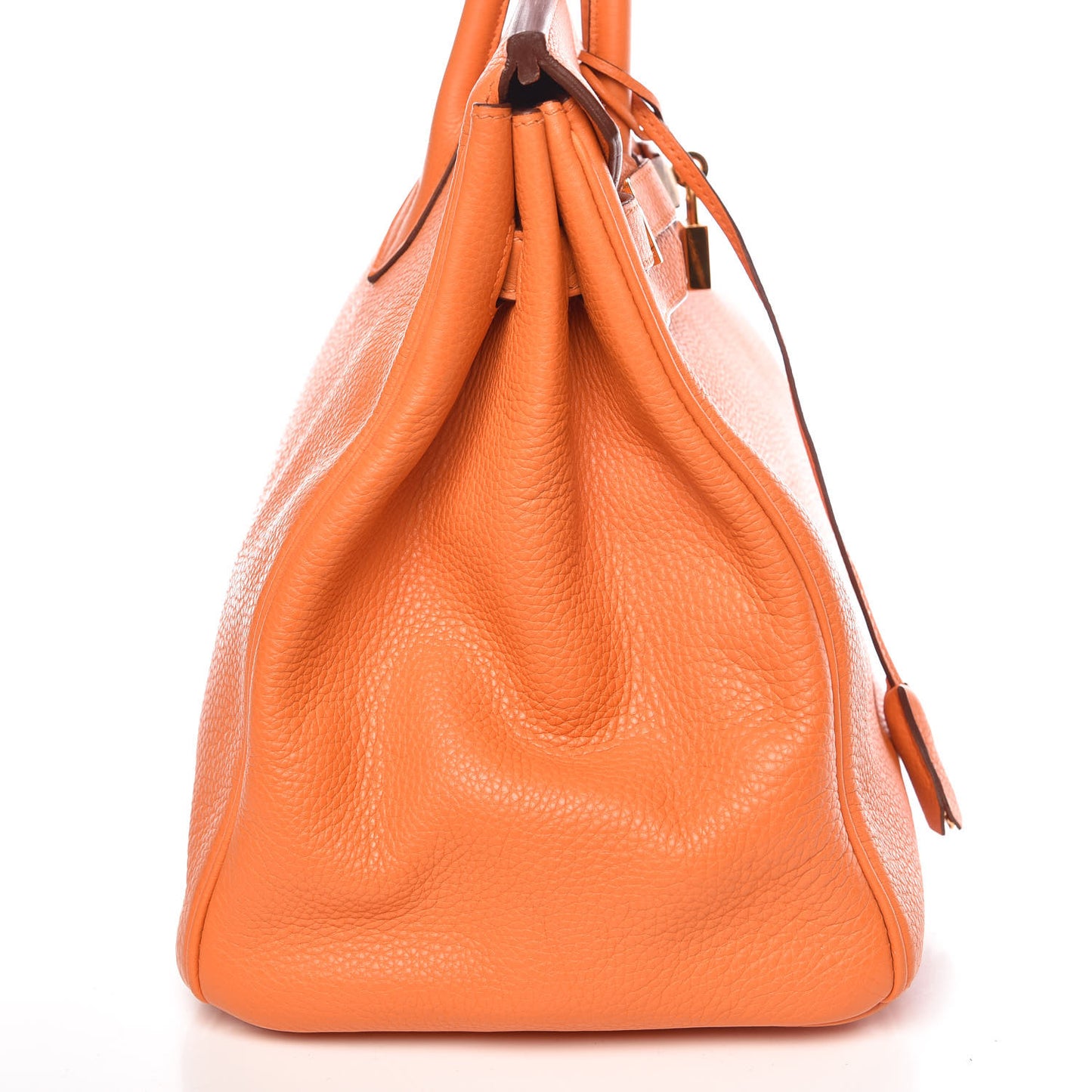Taurillon Clemence Birkin 35 Orange