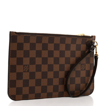 Louis Vuitton Damier Ebene Neverfull MM GM Pochette 3 of 9