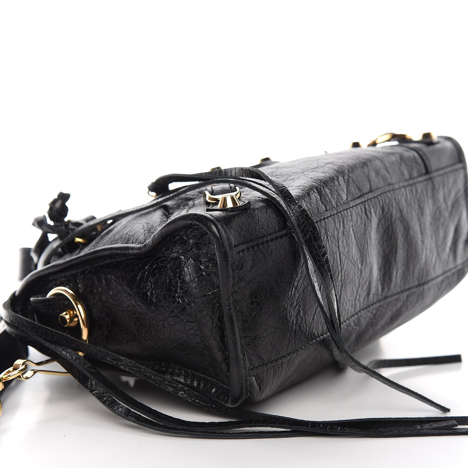 Balenciaga Agneau Classic Gold Hardware Mini City Black 7 of 11