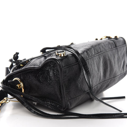 Balenciaga Agneau Classic Gold Hardware Mini City Black 7 of 11