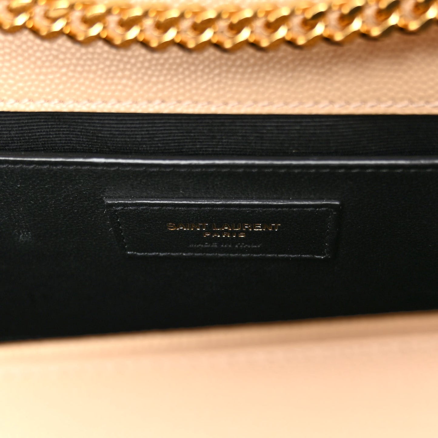 Grain De Poudre Medium Monogram Kate Satchel Dark Beige