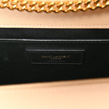 Saint Laurent Grain De Poudre Medium Monogram Kate Satchel Dark Beige 6 of 9