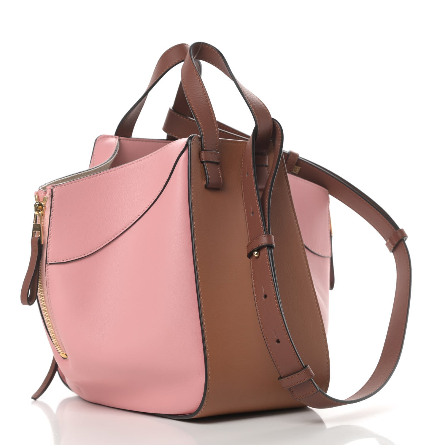Loewe Calfskin Small Hammock Shoulder Bag Pastel Pink Tan 3 of 10