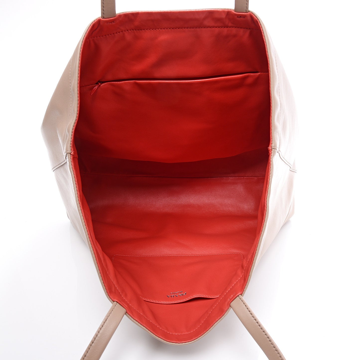 Soft Calfskin Shopping Tote Cammeo Lacca