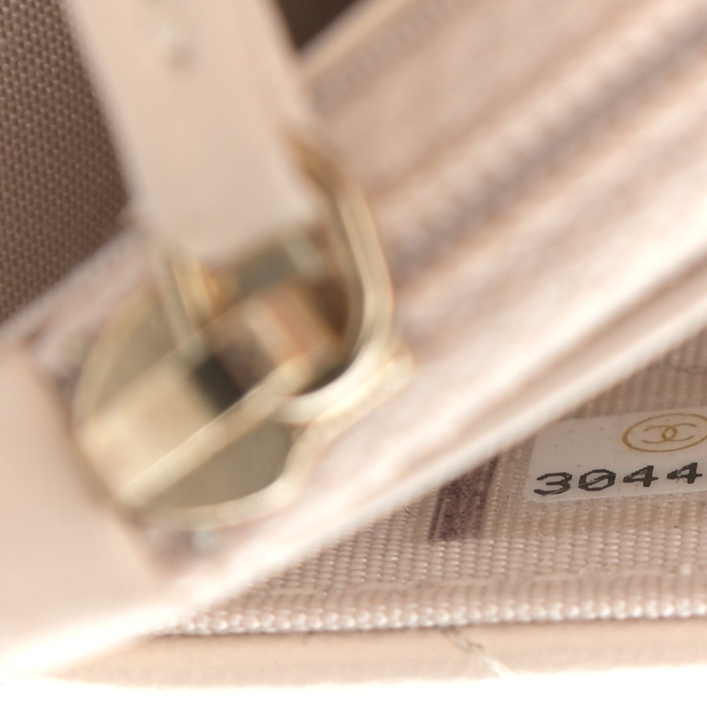 Lambskin Quilted Chain Around Wallet On Chain WOC Beige