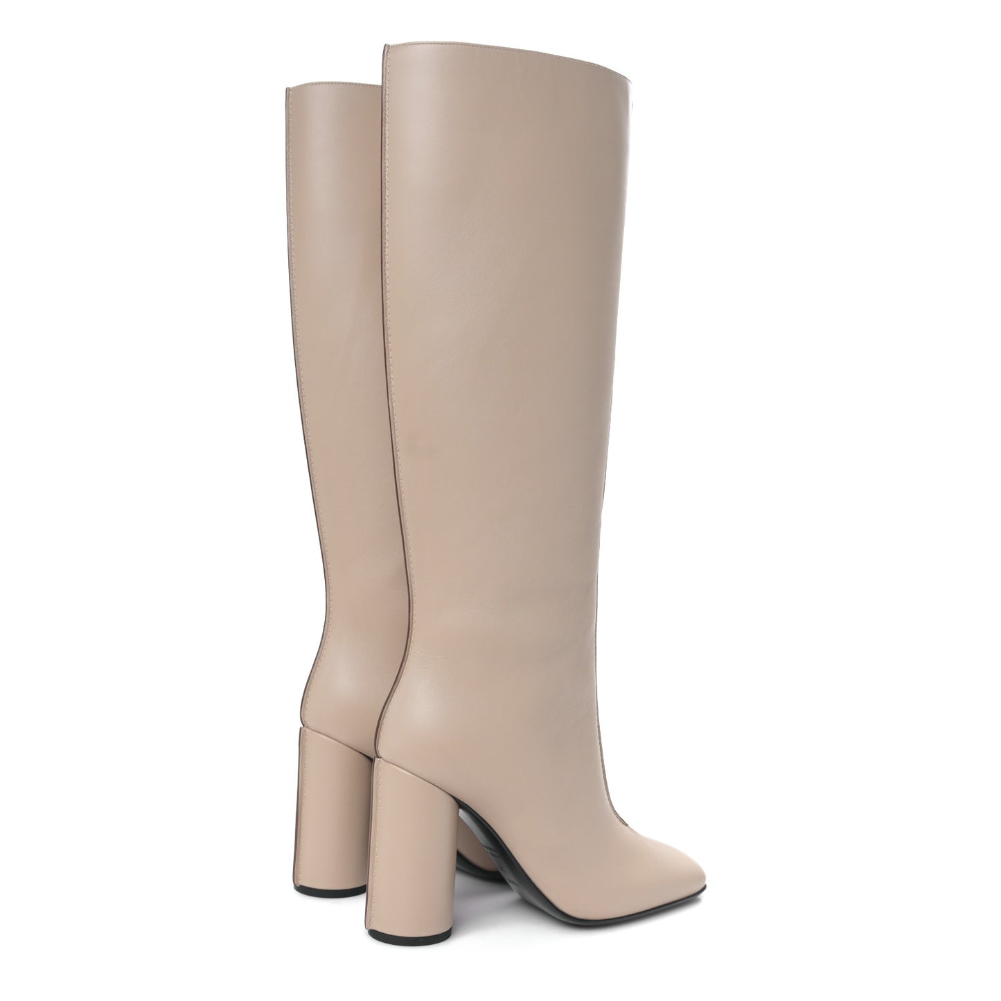 Calfskin Dressage Boots 38 Beige Argile