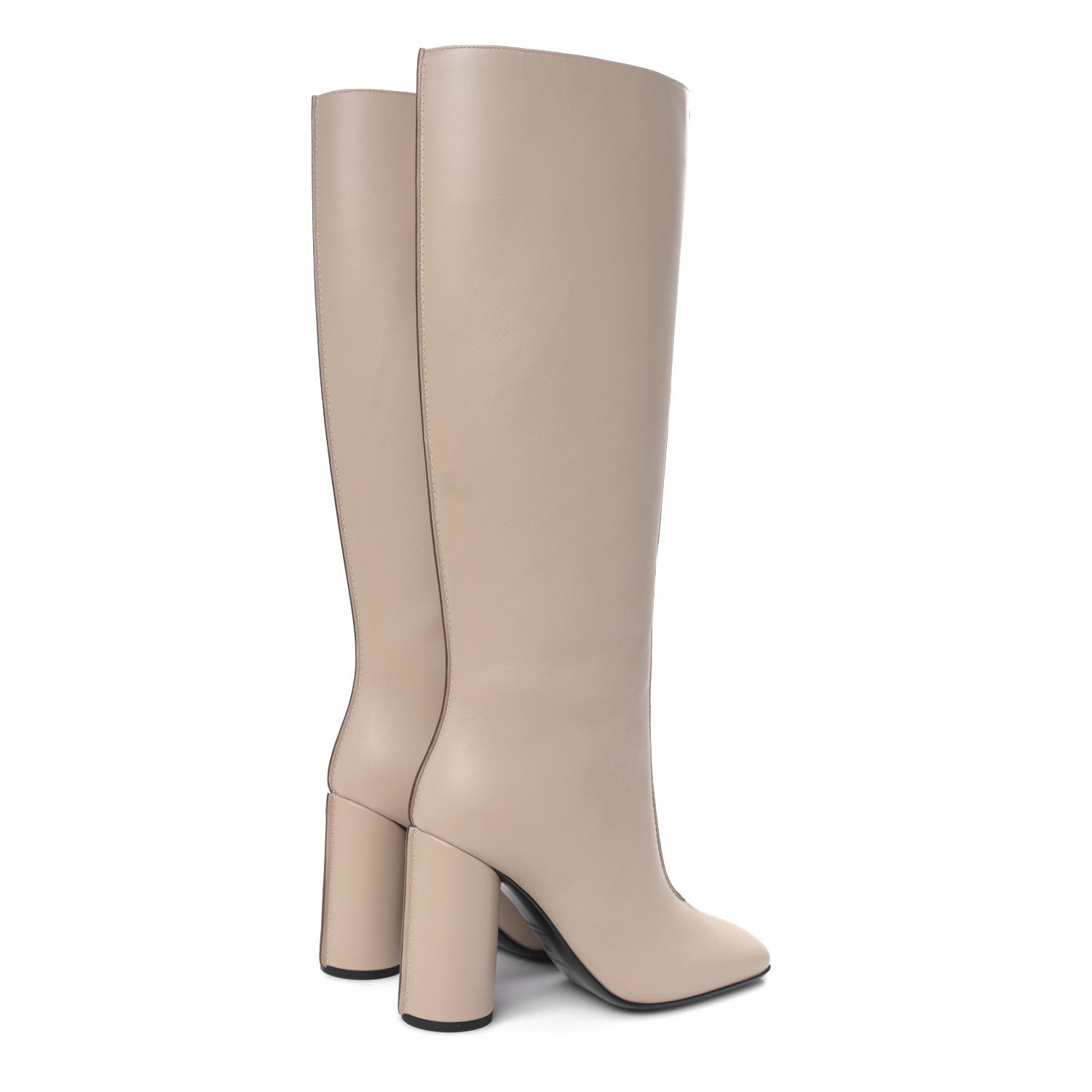 Hermes Calfskin Dressage Boots 38 Beige Argile 4 of 8