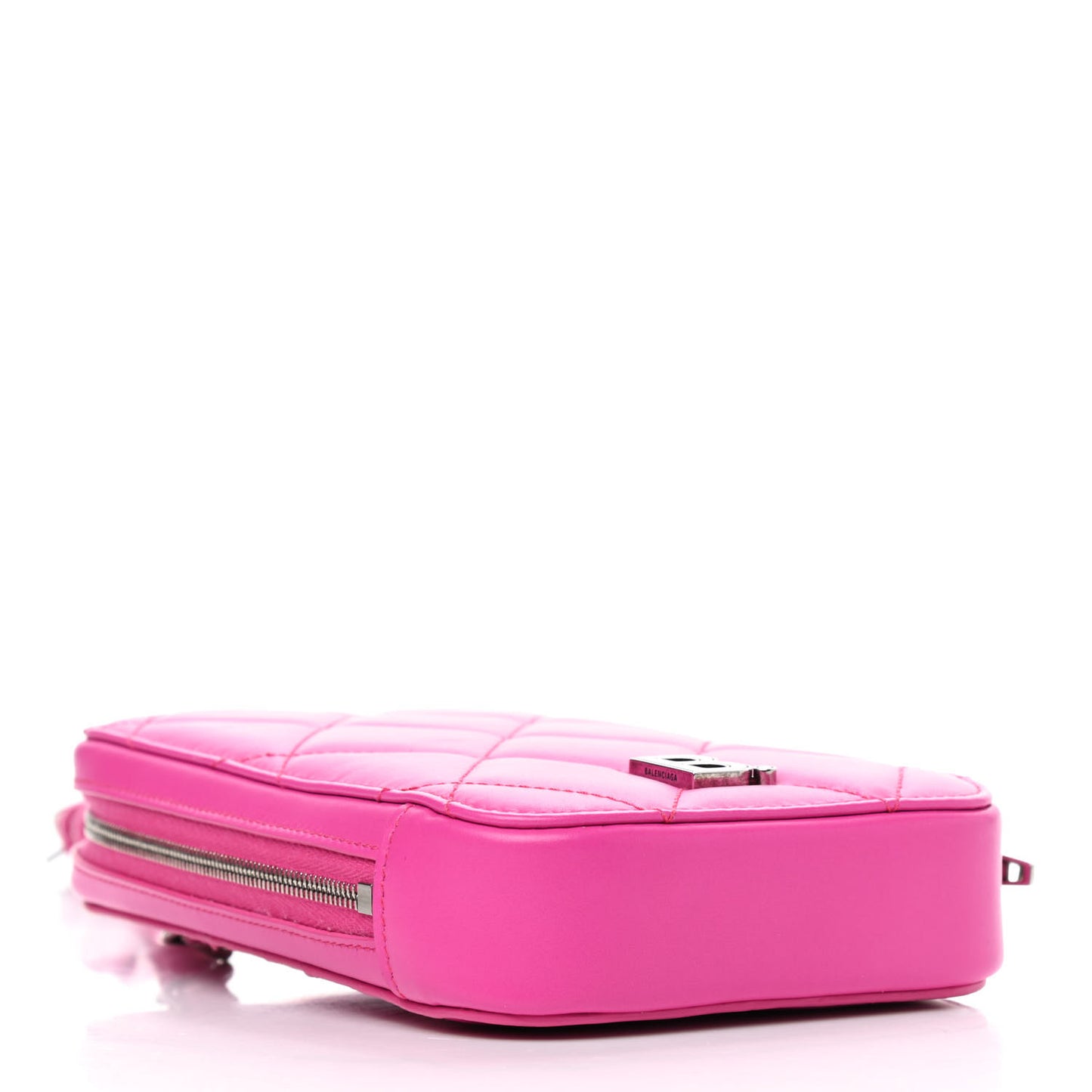 Calfskin Quilted Touch B Phone Holder Bag Fuchsia