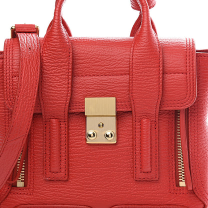 3.1 Phillip Lim 3.1 Textured Calfskin Mini Pashli Satchel Red 9 of 9