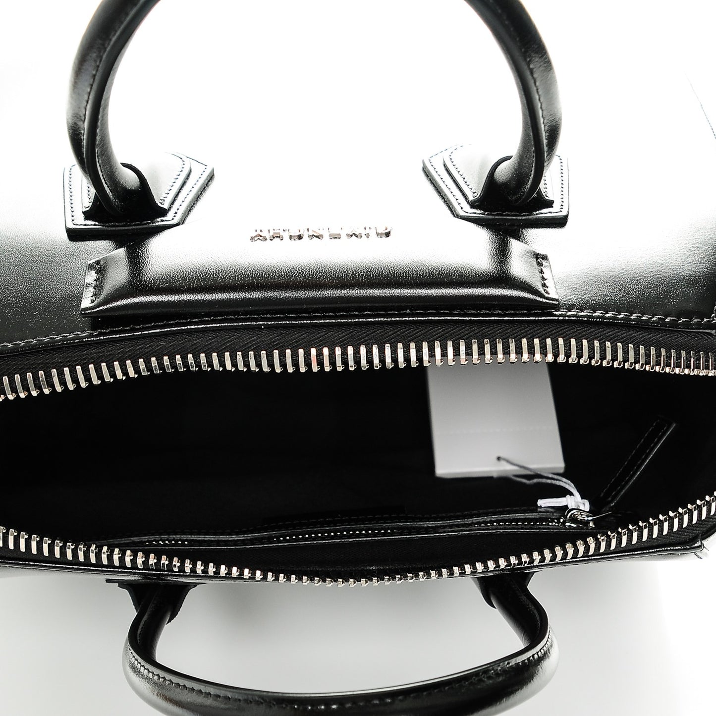 Shiny Lord Calfskin Medium Antigona Black
