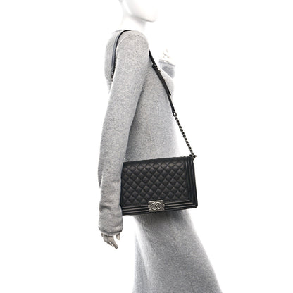 Chanel Caviar Quilted New Medium Boy Flap Black 2 of 10