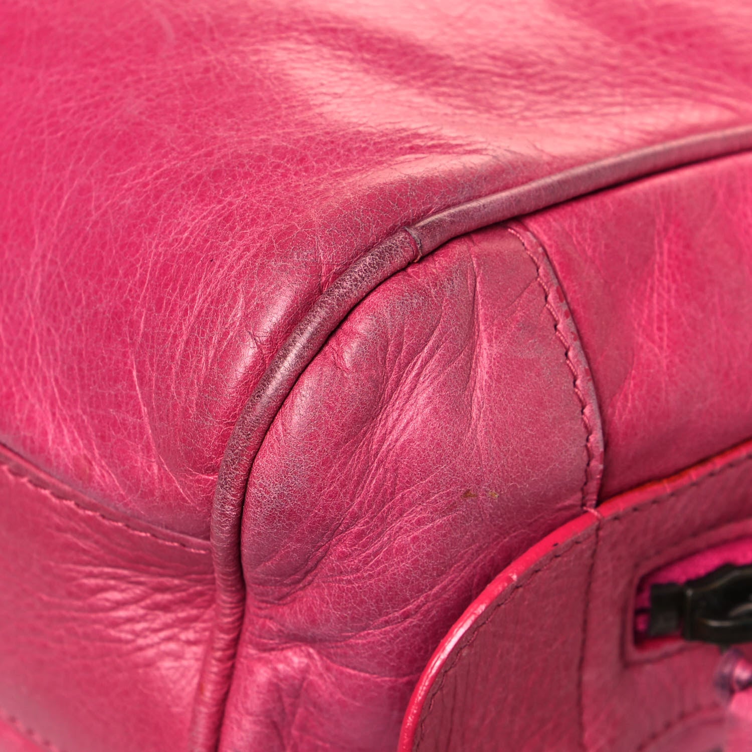 Balenciaga Agneau Classic Hardware Day Hobo Rose Hortensia 12 of 22