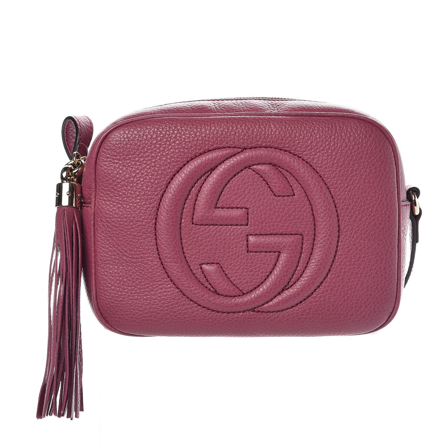 Pebbled Calfskin Small Soho Disco Bag Peonia Flower