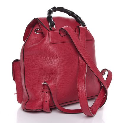 Gucci Cellarius Calfskin Medium Bamboo Backpack Petunia 3 of 7
