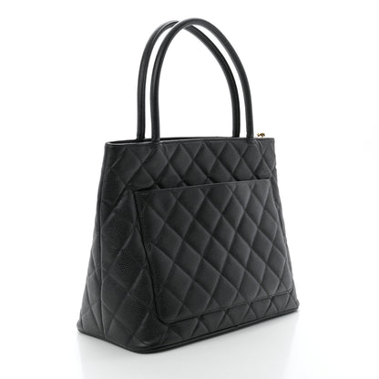 Chanel Caviar Quilted Medallion Tote Black 3 of 11