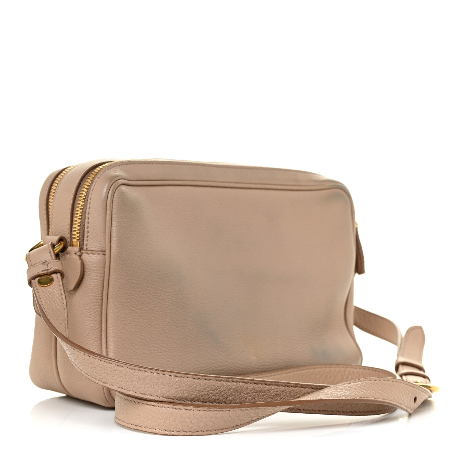 Prada Vitello Daino Medium Double Zip Shoulder Bag Cammeo 3 of 20