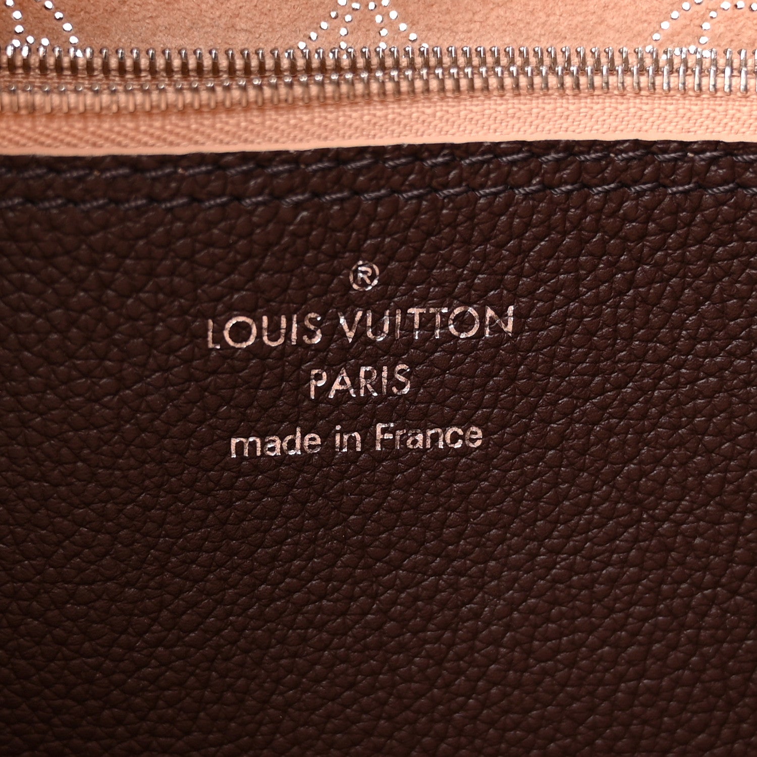 Louis Vuitton Mahina Carmel Hobo Chocolate 6 of 10