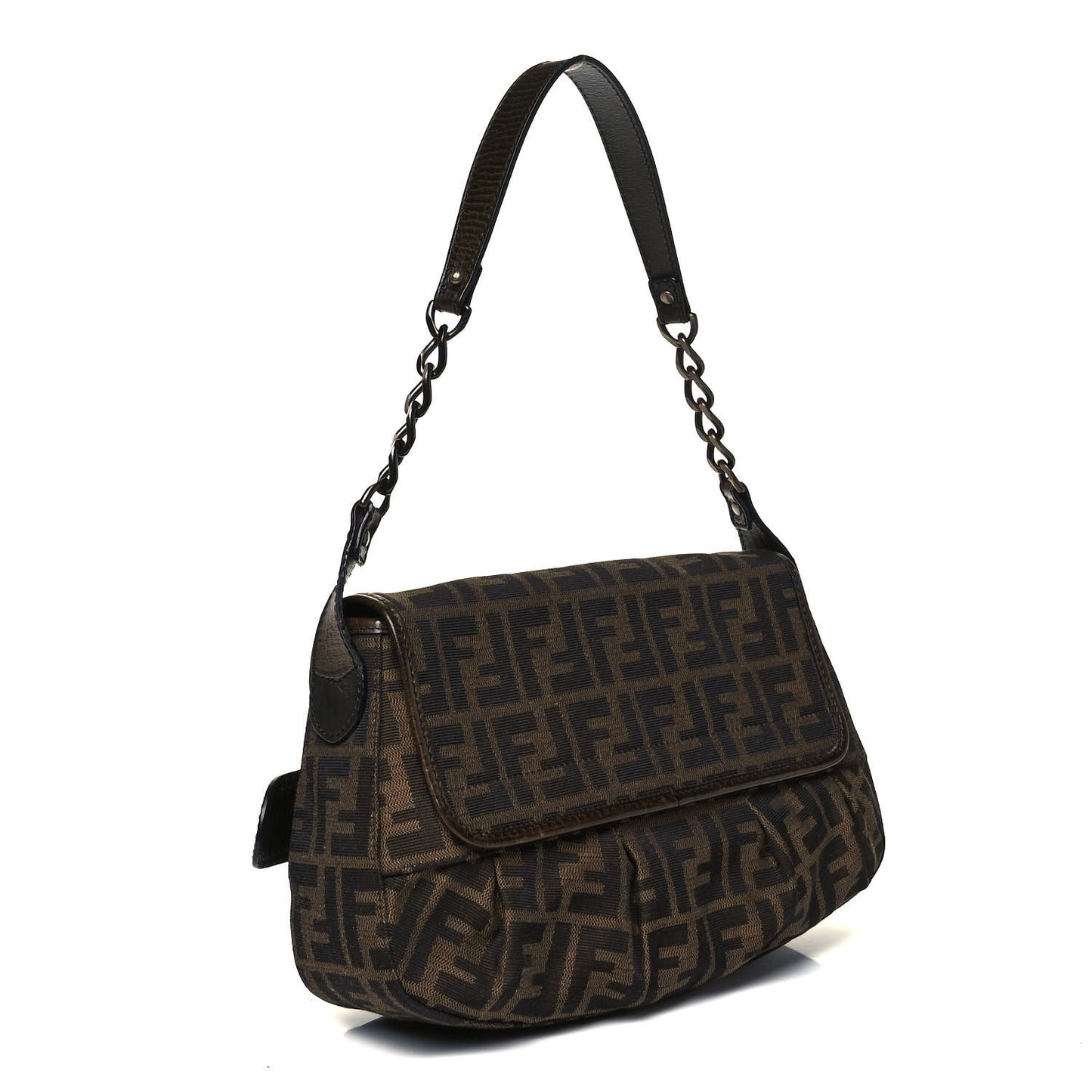 Zucca B Bis Flap Bag Tobacco Castagna