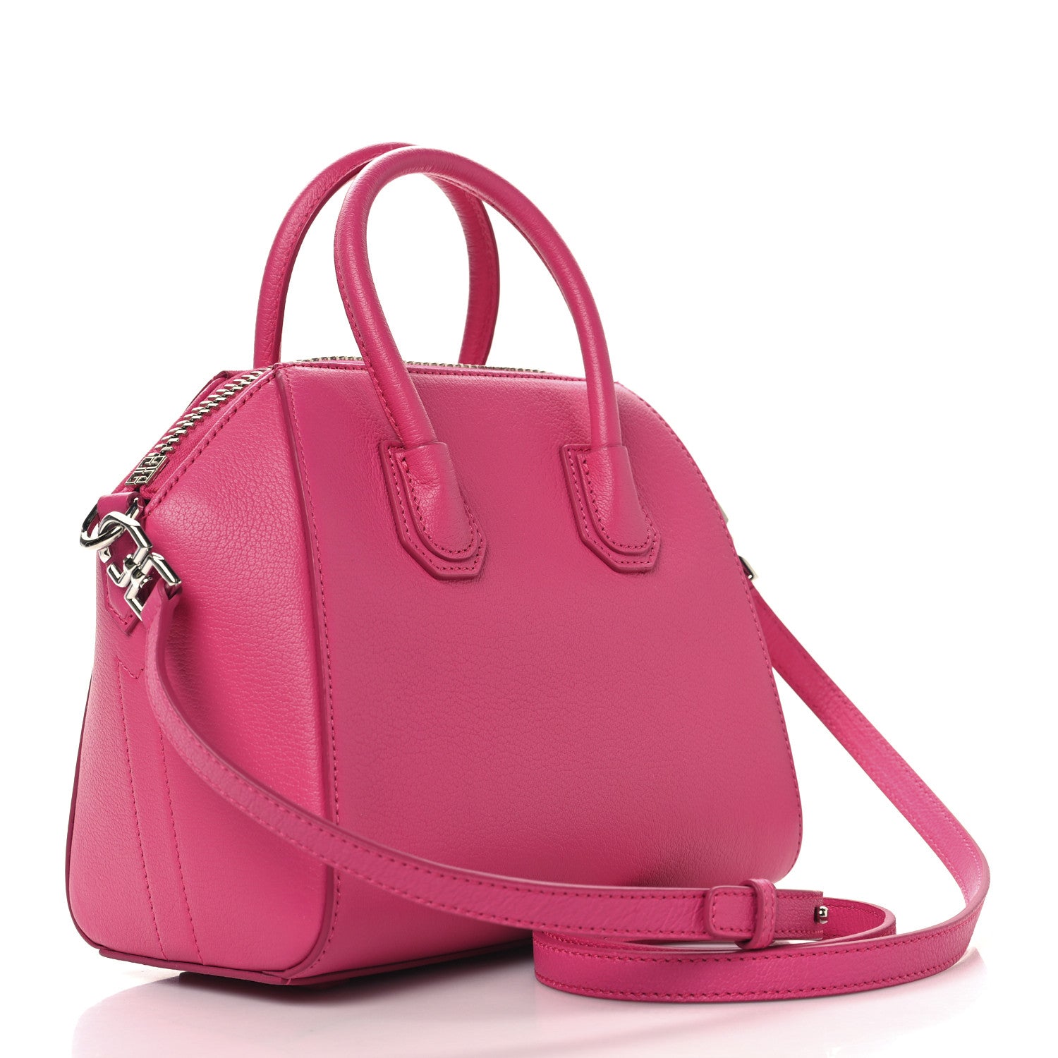 Givenchy Sugar Goatskin Mini Antigona Neon Pink 3 of 10