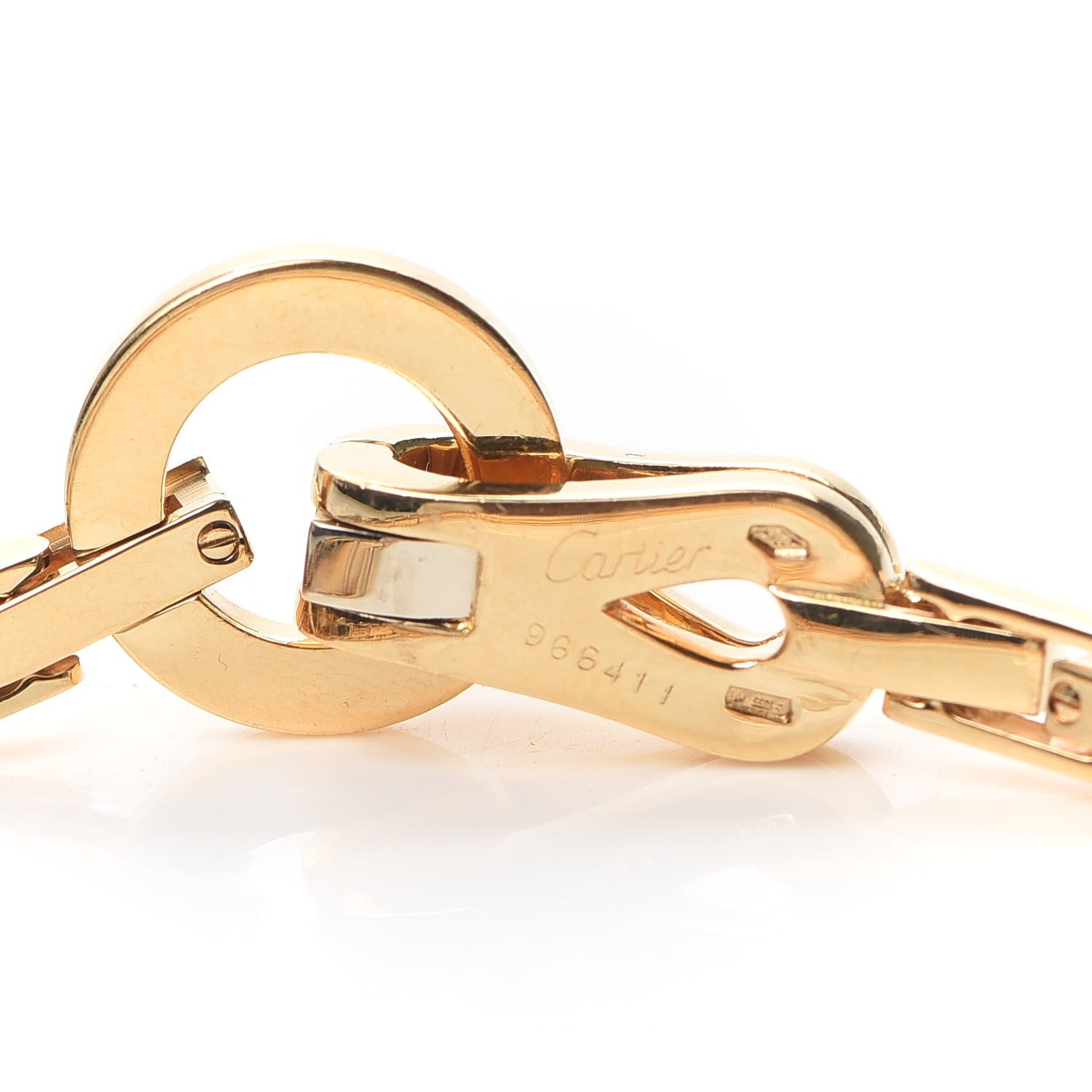 Cartier 18K Yellow Gold Agrafe Link Bracelet 4 of 4