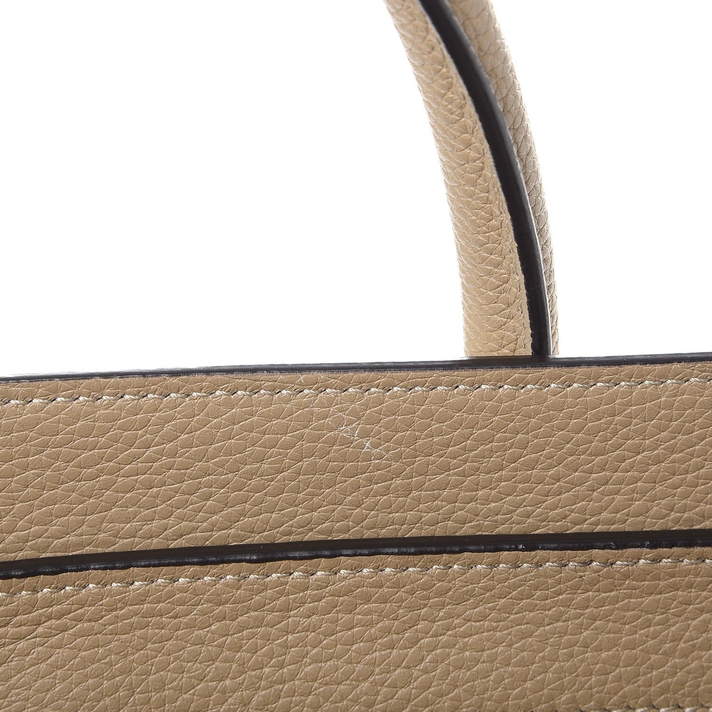 Drummed Calfskin Mini Luggage Dune