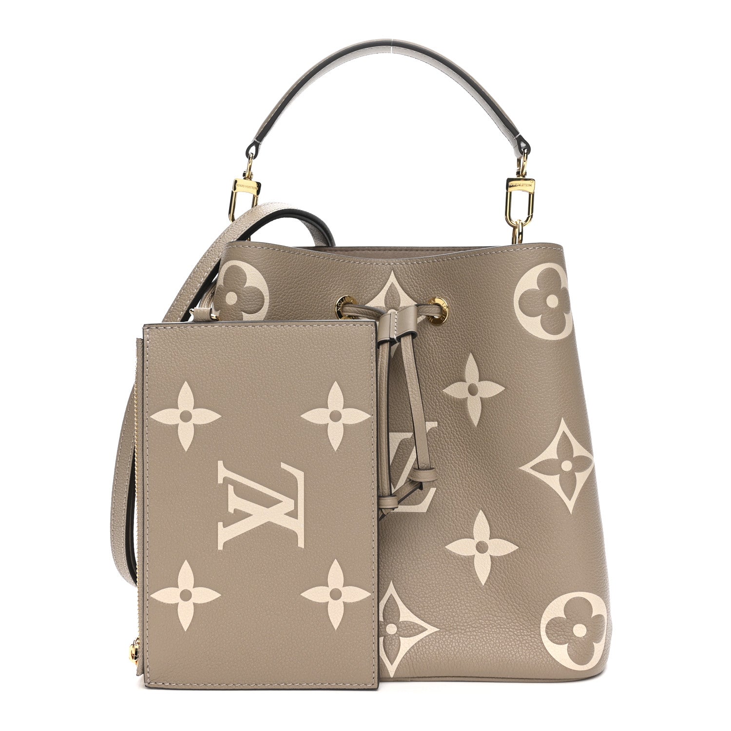 Louis Vuitton Empreinte Monogram Giant Neonoe MM Tourterelle Creme 3 of 11