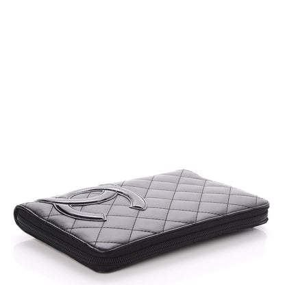 Chanel Calfskin Cambon Zip Around Organizer Wallet Black 4 of 9
