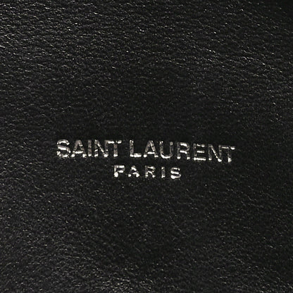 Saint Laurent Lambskin Quilted Small Loulou Puffer Monogram Chain Satchel Black 6 of 11