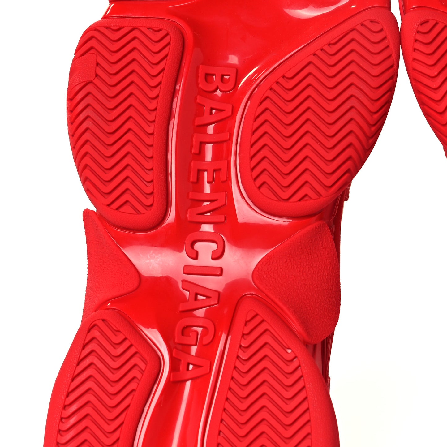 Technical Fabric Mesh Allover Logo Mens Triple S Sneakers 40 Red Black