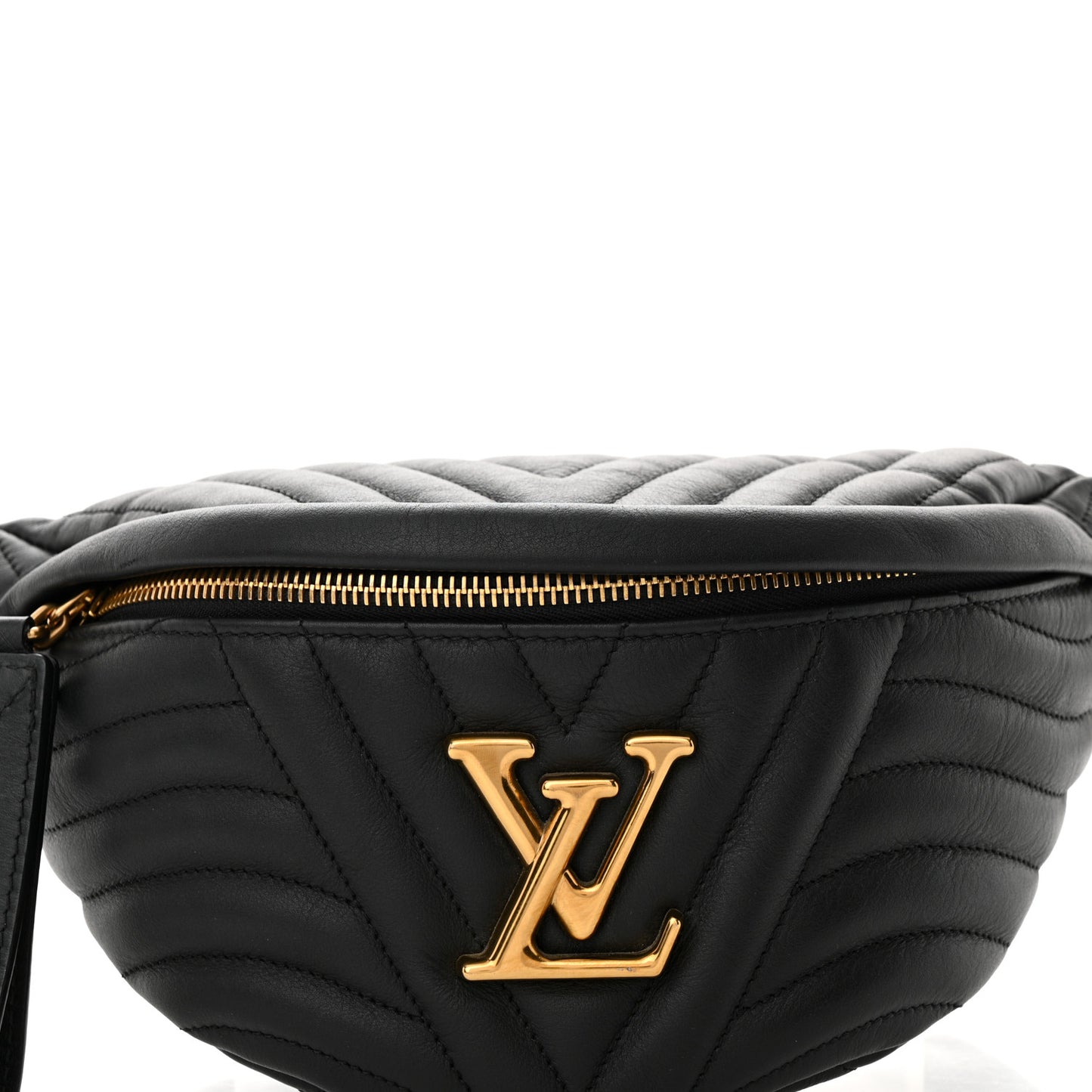 Calfskin Quilted New Wave Bumbag Black