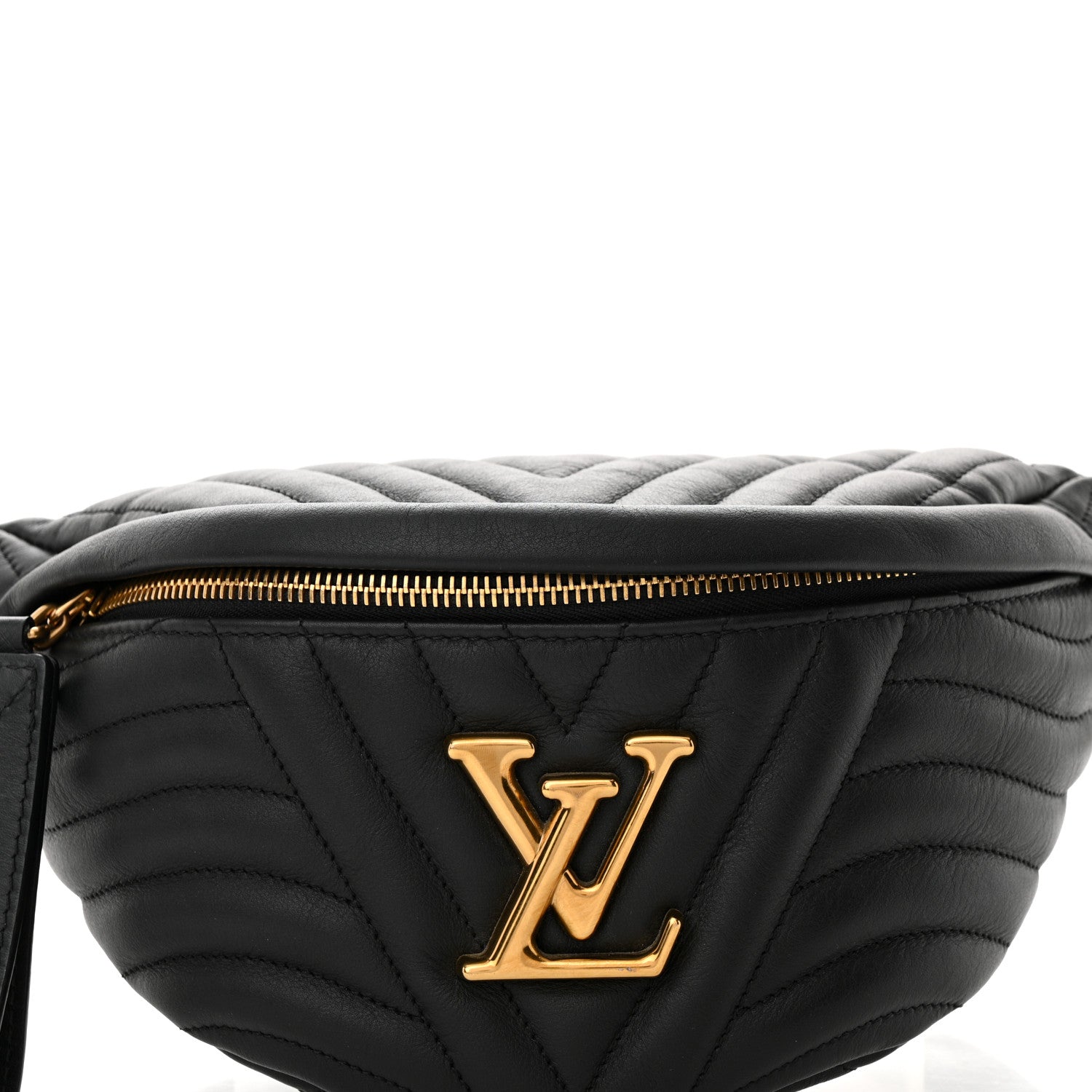 Louis Vuitton Calfskin Quilted New Wave Bumbag Black 7 of 9