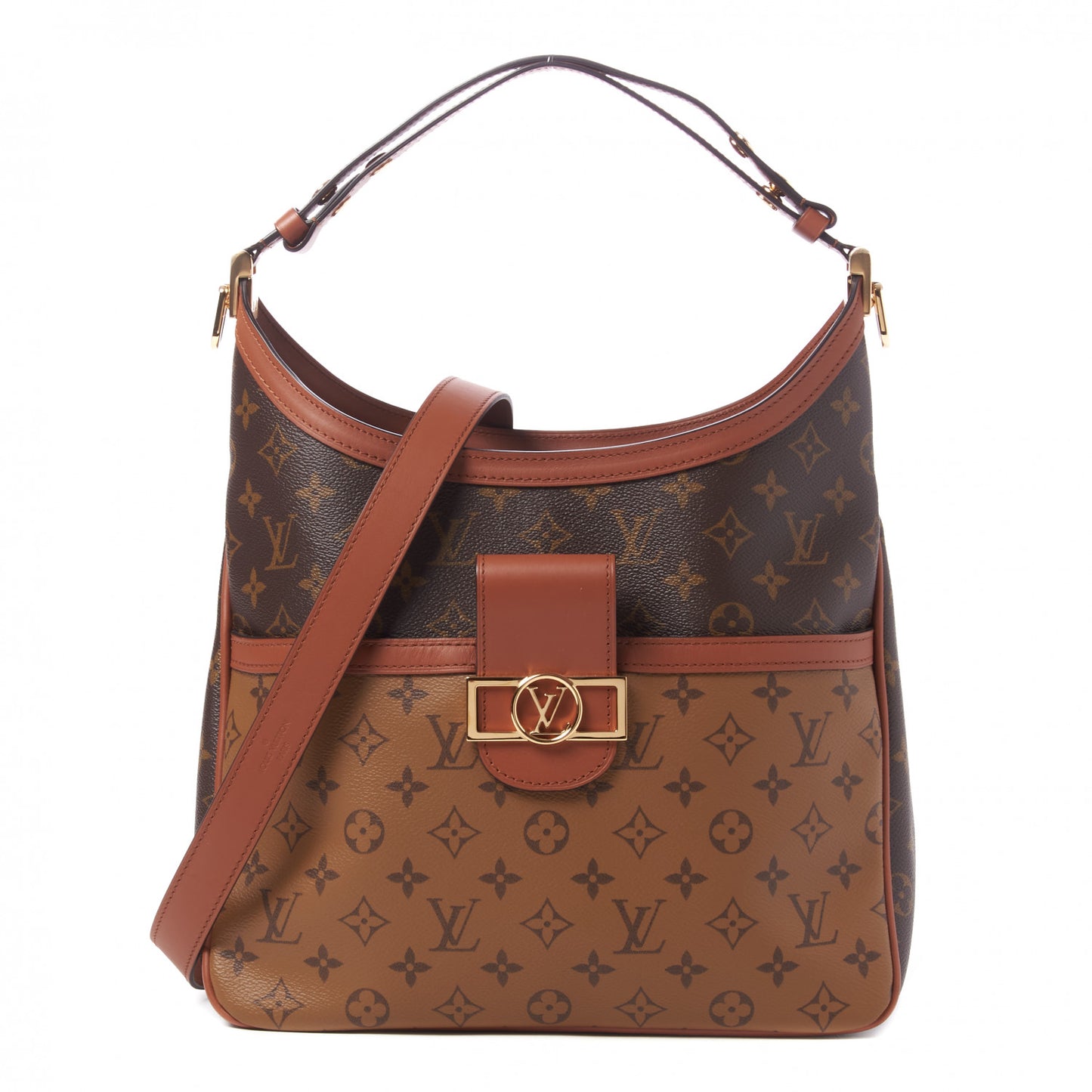 Reverse Monogram Dauphine Hobo MM