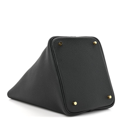 Hermes Taurillon Clemence Picotin Lock 22 MM Black 4 of 11