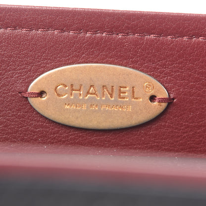 Chanel Bullskin Stitched Bi-Color Medium Shopping Tote Black 5 of 8