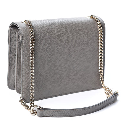 Gucci Dollar Calfskin Small Interlocking G Shoulder Bag Loess 2 of 9