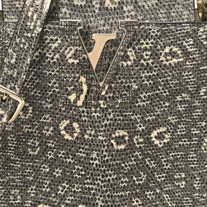 Louis Vuitton Lizard Capucines Mini Argento 7 of 9