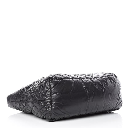 Chanel Nylon Quilted Large Coco Cocoon Tote Black 4 of 9