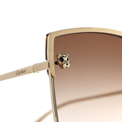 Cartier Panthere De Cartier Square Sunglasses Gold 4 of 8