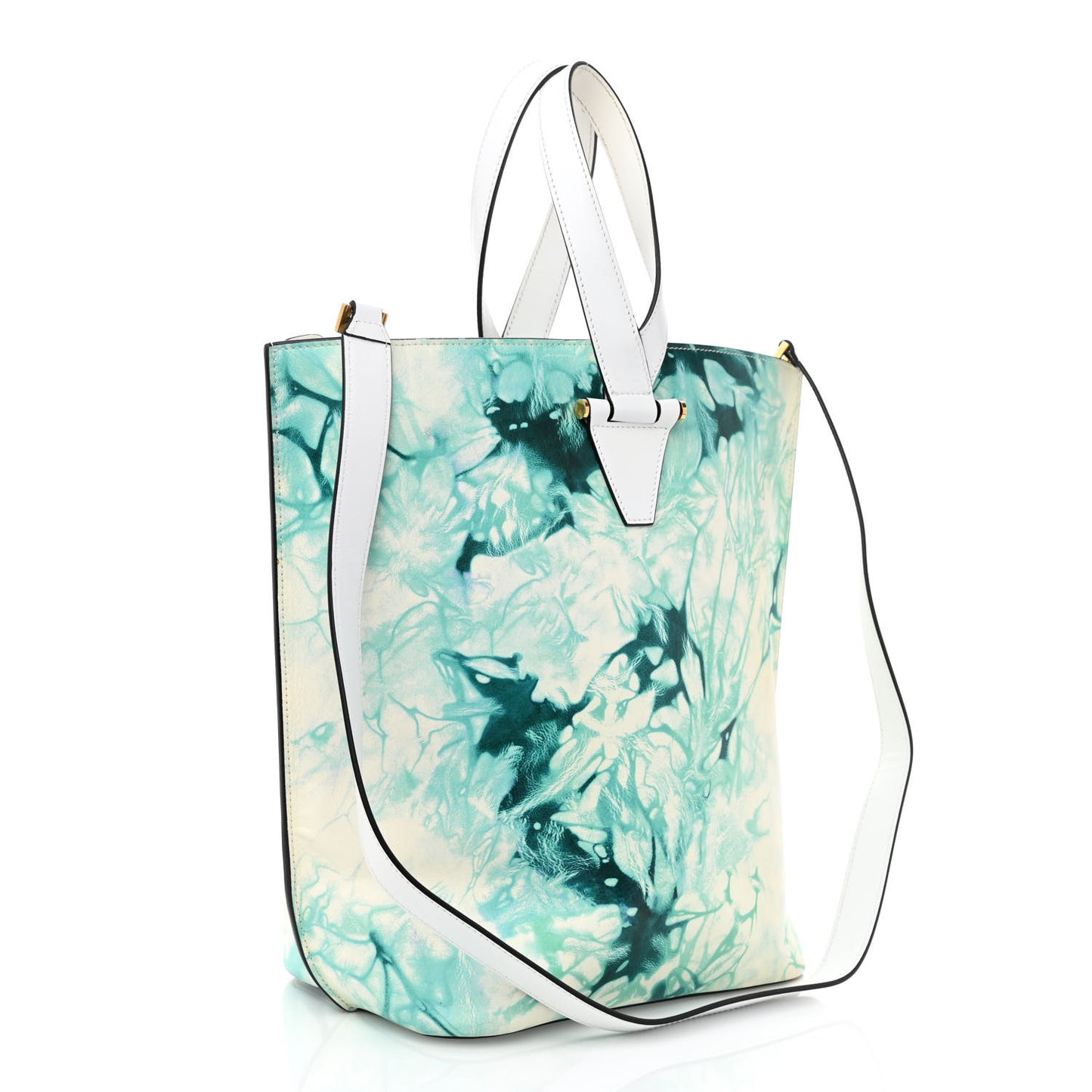 Vitello Large Virtus Bucket Bag Blue White