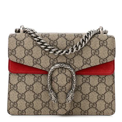 Gucci GG Supreme Monogram Mini Dionysus Shoulder Bag Hibiscus Red 1 of 10