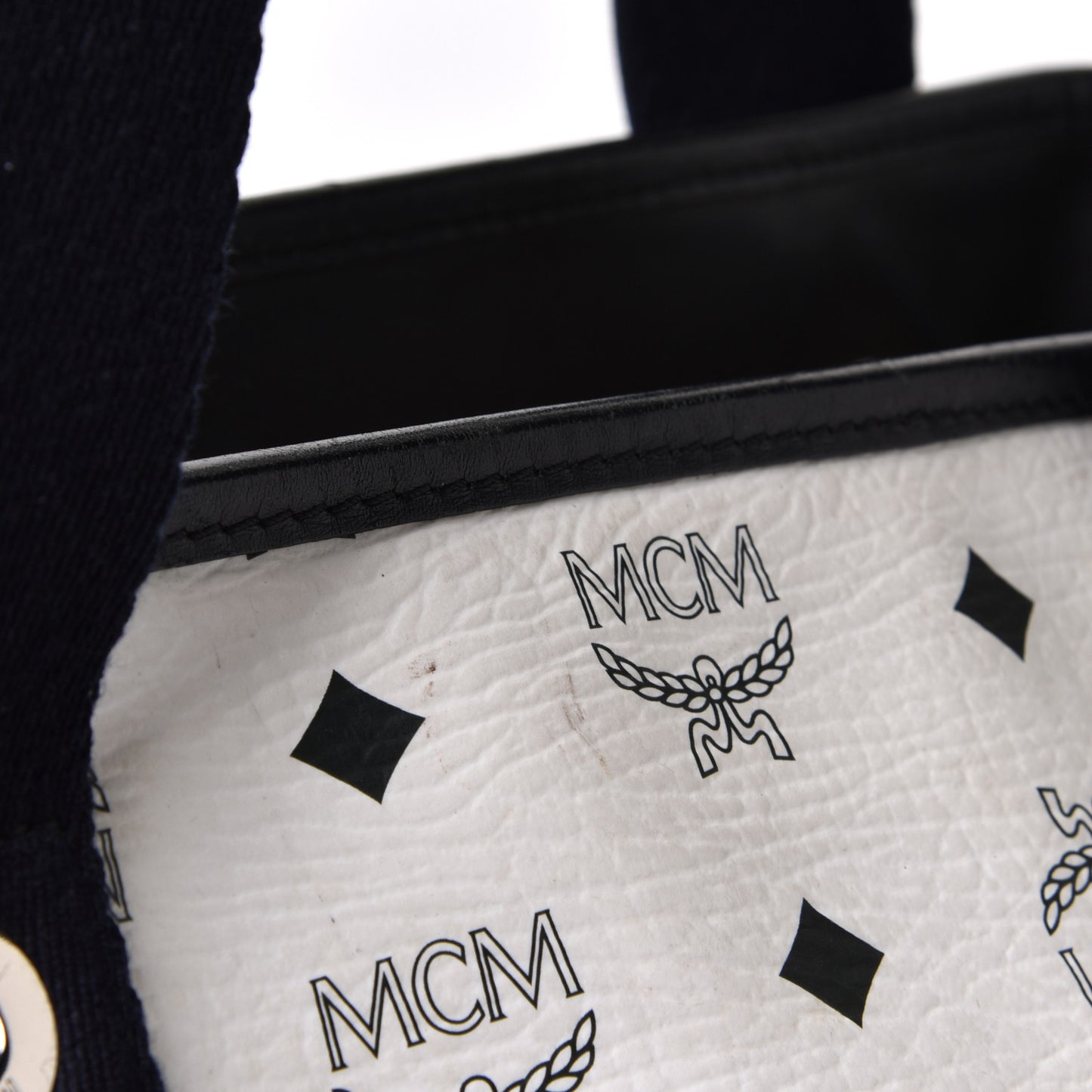 Visetos Tote White Black