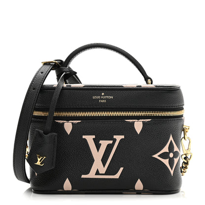 Louis Vuitton Empreinte Monogram Giant Vanity PM Black Beige 1 of 10