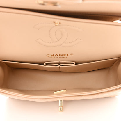 Chanel Caviar Quilted Small Double Flap Beige 6 of 11