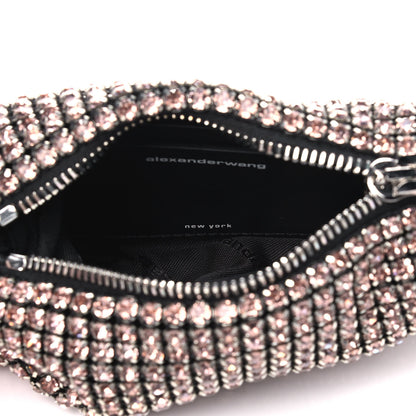 Alexander Wang Mesh Crystal Rhinestone Mini Heiress Pouch Pink 4 of 4