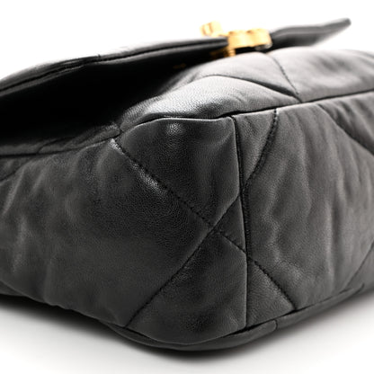 Chanel Goatskin Quilted Medium Chanel 19 Flap Black 9 of 10